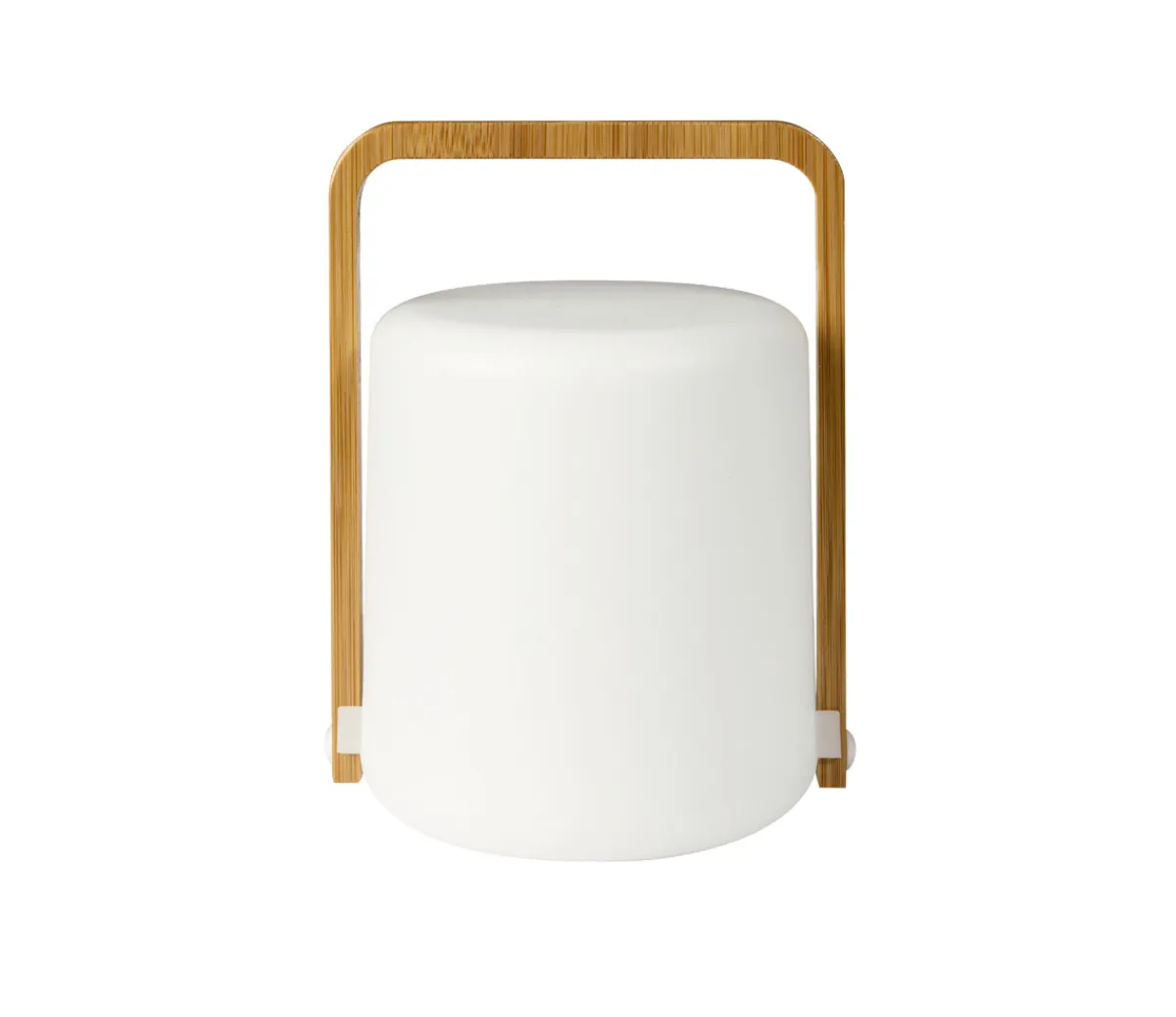 Led Lampen>DUNI LED -Kerzenhalter Sibling Bambus 148 x Ø 108 mm Weiß