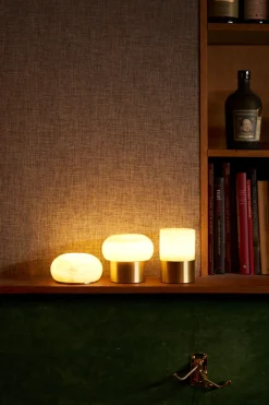 Led Lampen>DUNI LED Lamp Cordless Alaea 6 x Ø 11,5 cm 14 Std. Messing