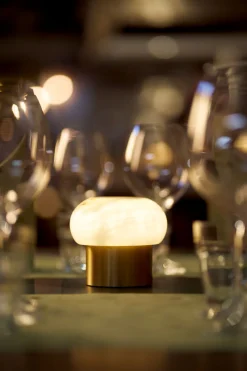 Led Lampen>DUNI LED Lamp Cordless Namak 10,5 x Ø 11,5 cm 14 Std. Messing