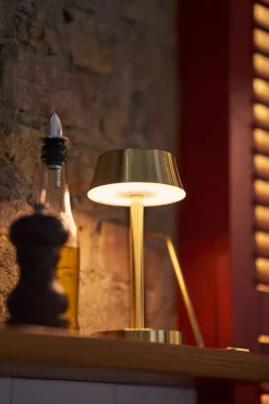 Led Lampen>DUNI LED Lamp Cordless Nour Midi 20 x Ø 10 cm 14 Std. Gold