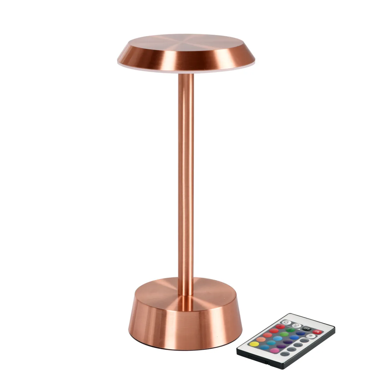 Led Lampen>DUNI LED Lampe kabellos Nour 26,3 x Ø 11,9 cm 14 Std. Roségold