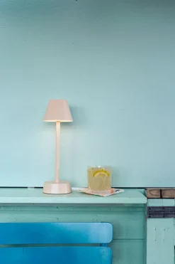 Led Lampen>DUNI LED Lampe kabellos Zelda 32 x Ø 10,3 cm 14 Std. Soft Pink