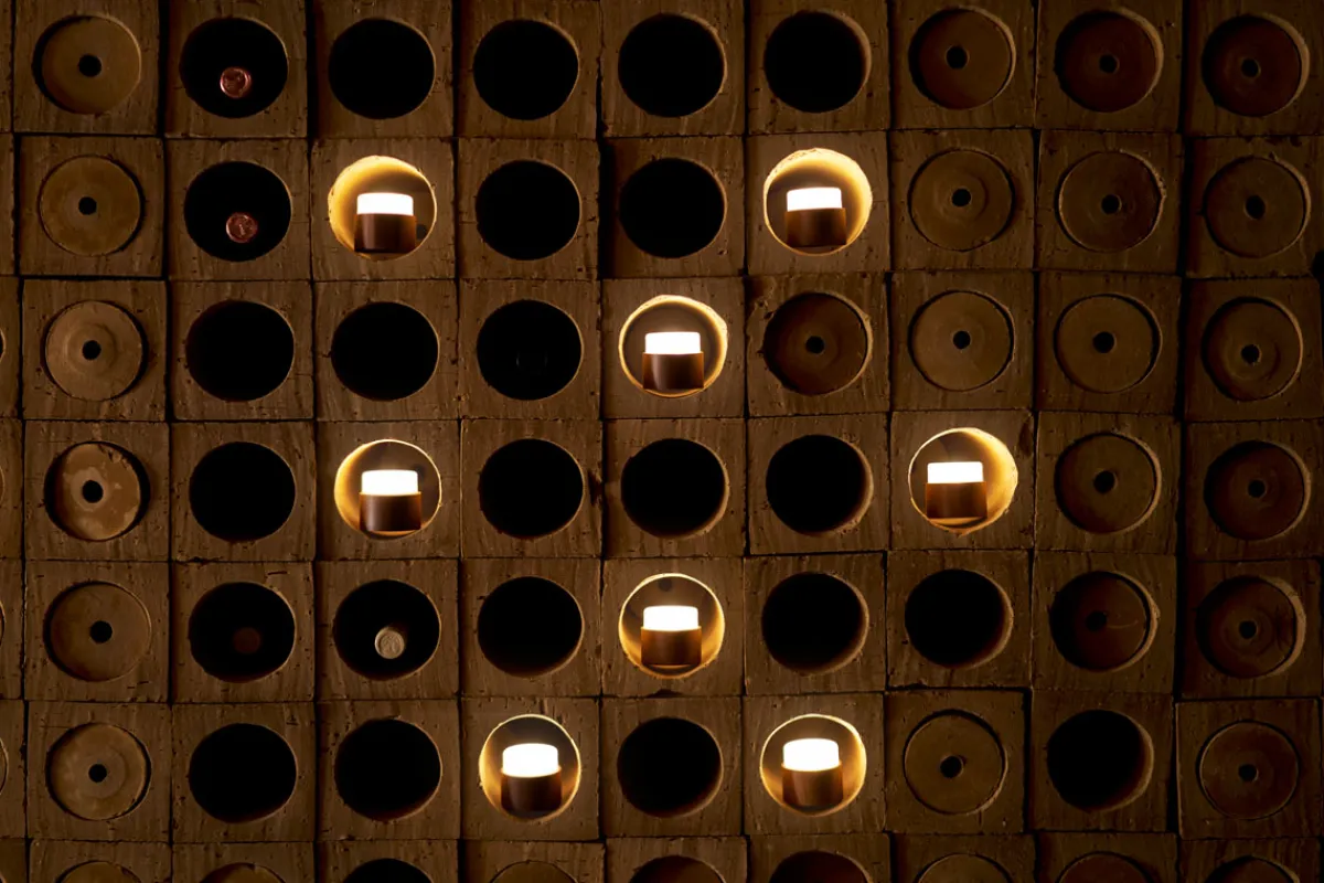 Led Lampen>DUNI LED Mini Lamp, Bambushalter 3,3 x Ø 5,7 cm Braun