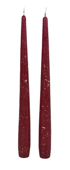 Stabkerzen>DUNI Leuchterkerzen 240 x Ø 22 mm 7,5 Std. Bordeaux