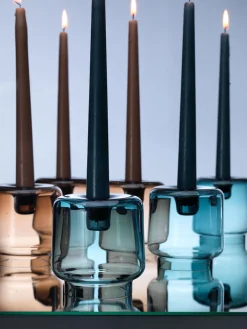 Stabkerzen>DUNI Leuchterkerzen, getaucht 245 x Ø 22 mm 7,5 Std. Plum