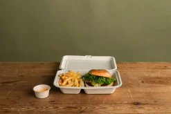 Boxen>DUNI Menübox 470/300 ml Braun 2-Teilung