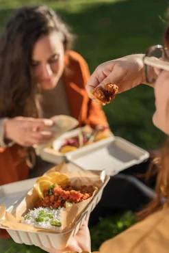 Boxen>DUNI Menübox 850 ml Braun ungeteilt