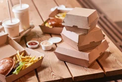 Boxen>DUNI Menübox Dinner 1300 ml Braun ungeteilt