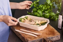 Holzbesteck>DUNI Messer Silva 18,5 cm Natürlich