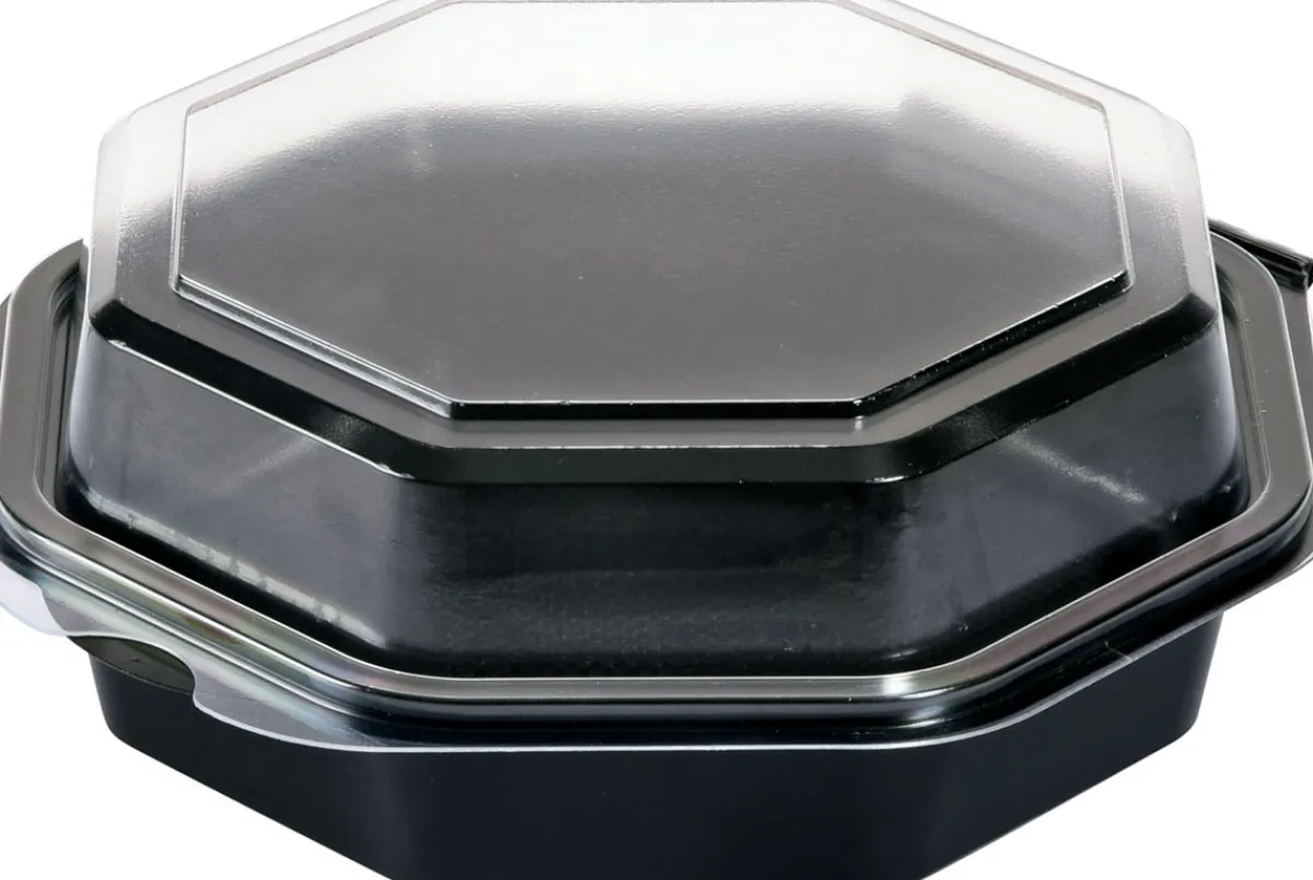 Schalen>DUNI Octaview® 160 x 160 x 60 mm Schwarz ungeteilt