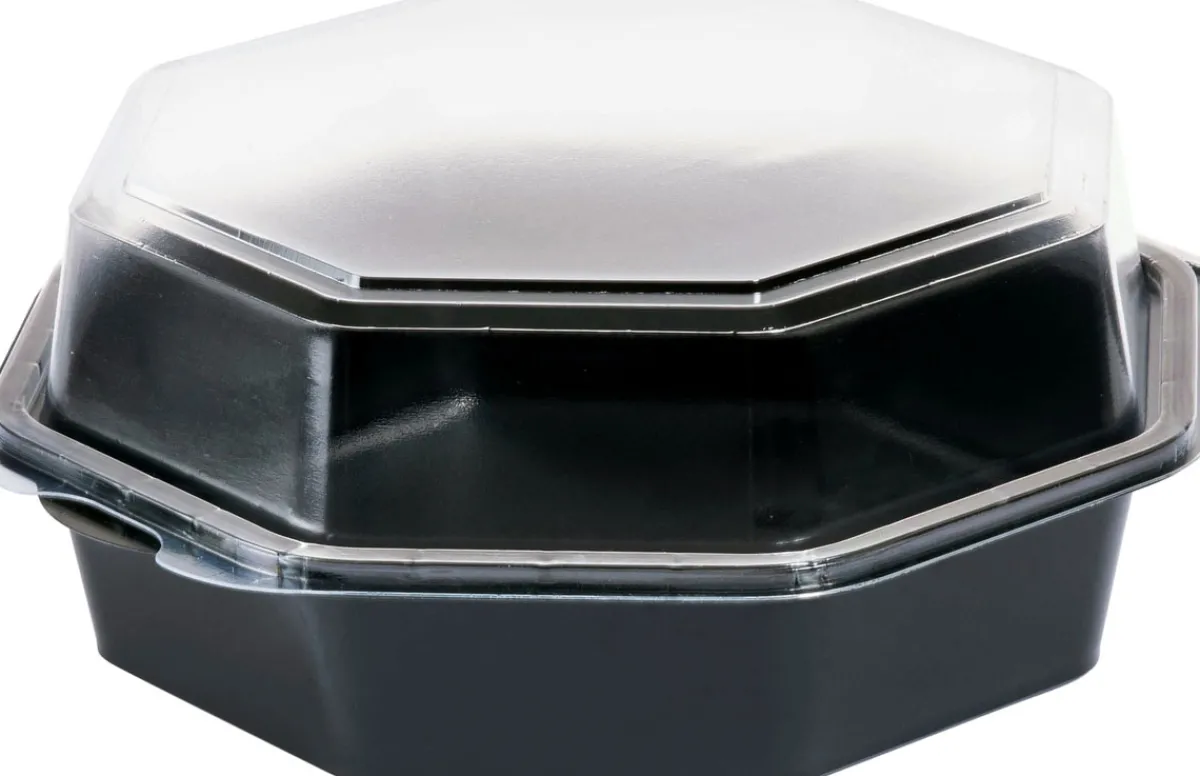 Schalen>DUNI Octaview® 190 x 190 x 80 mm Schwarz ungeteilt