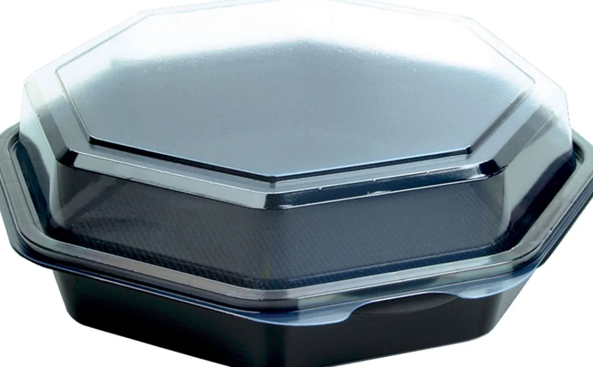 Schalen>DUNI Octaview® (C&C Packung mit 127800) 190 x 190 x 60 mm Schwarz ungeteilt