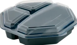 Schalen>DUNI Octaview® (C&C Packung mit 149872) 230 x 230 x 60 mm Schwarz 3-Teilung