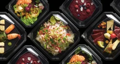 Schalen>DUNI Octaview® L+ 225 x 225 x 80 mm Schwarz ungeteilt