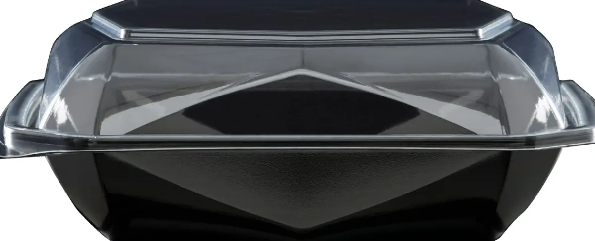 Schalen>DUNI Octaview® M 185 x 185 x 70 mm Schwarz ungeteilt