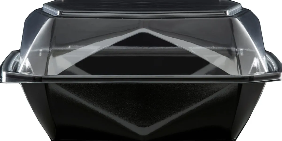 Schalen>DUNI Octaview® M+ 185 x 185 x 90 mm Schwarz ungeteilt