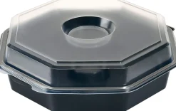 Schalen>DUNI Octaview® mit Glas 230 x 230 x 70 mm Schwarz ungeteilt