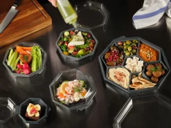 Boxen>DUNI Octaview-Einsatz Grau 7-Teilung