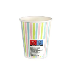 Pappbecher Und -Gläser>DUNI Pappbecher 24 cl Stripes Multi