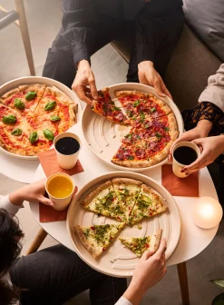 Boxen>DUNI Pizzabox Deckel Ø 36 cm Braun