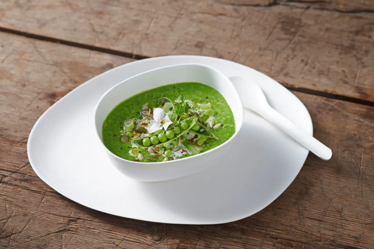 Papierbesteck>DUNI Pluma Löffel 15 cm Weiß