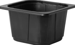 Siegelschalen>DUNIFORM PP-Schale 1/6 GN 176 x 162 x 100 mm Schwarz ungeteilt