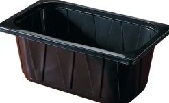 Siegelschalen>DUNIFORM PP-Schale 1/4 GN 265 x 161 x 100 mm Schwarz ungeteilt
