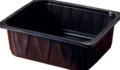 Siegelschalen>DUNIFORM PP-Schale 1/2 GN 325 x 265 x 100 mm Schwarz ungeteilt
