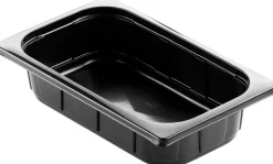 Siegelschalen>DUNIFORM PP-Schale 1/4 GN 265 x 161 x 60 mm Schwarz ungeteilt