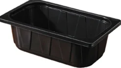 Siegelschalen>DUNIFORM PP-Schale 1/4 GN 265 x 161 x 80 mm Schwarz ungeteilt