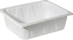 Siegelschalen>DUNIFORM PP-Schale 1/2 GN 325 x 265 x 100 mm Weiß ungeteilt