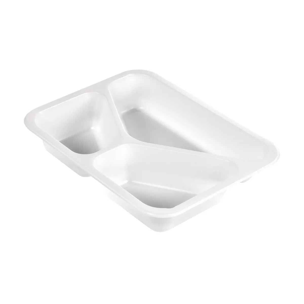 Siegelschalen>DUNIFORM PP-Schale Caterline 227 x 178 x 40 mm Transparent 3-Teilung