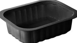 Siegelschalen>DUNIFORM PP-Schälchen 138 x 114 x 35 mm Schwarz ungeteilt