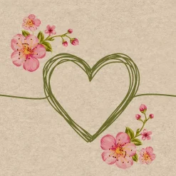 Servietten Im Lunchformat>PAPER + DESIGN Recycling-Tissue Serviette 33 x 33 cm Passion 2-lagig