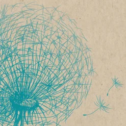 Cocktailservietten>PAPER + DESIGN Recycling-Tissue Serviette 24 x 24 cm Fly Away 2-lagig