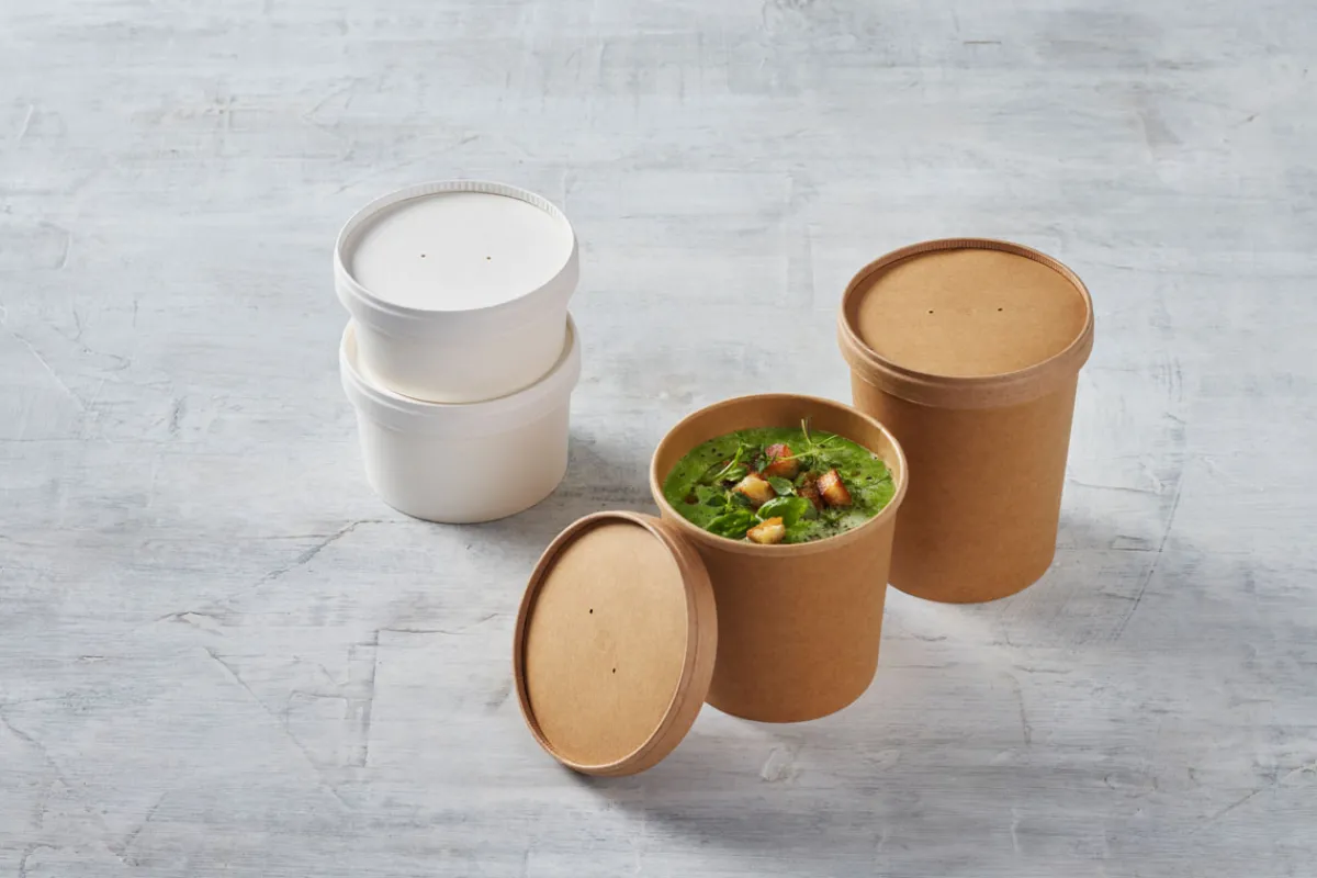 Schalen>DUNI Ronda Bowl Slim 750 ml Braun ungeteilt