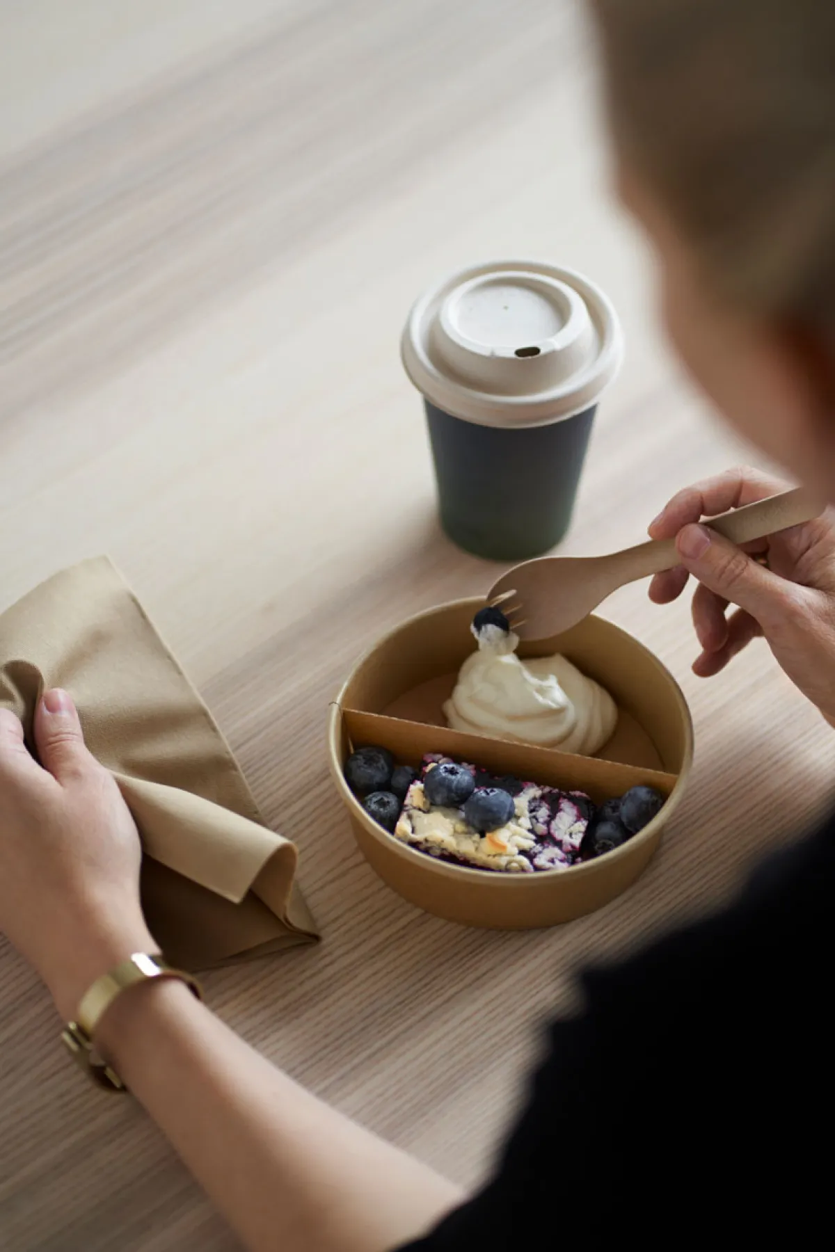 Schalen>DUNI Ronda Bowl Wide 500 ml Braun ungeteilt