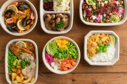 Schalen>DUNI Salatschale Bagasse 1200 ml Braun ungeteilt