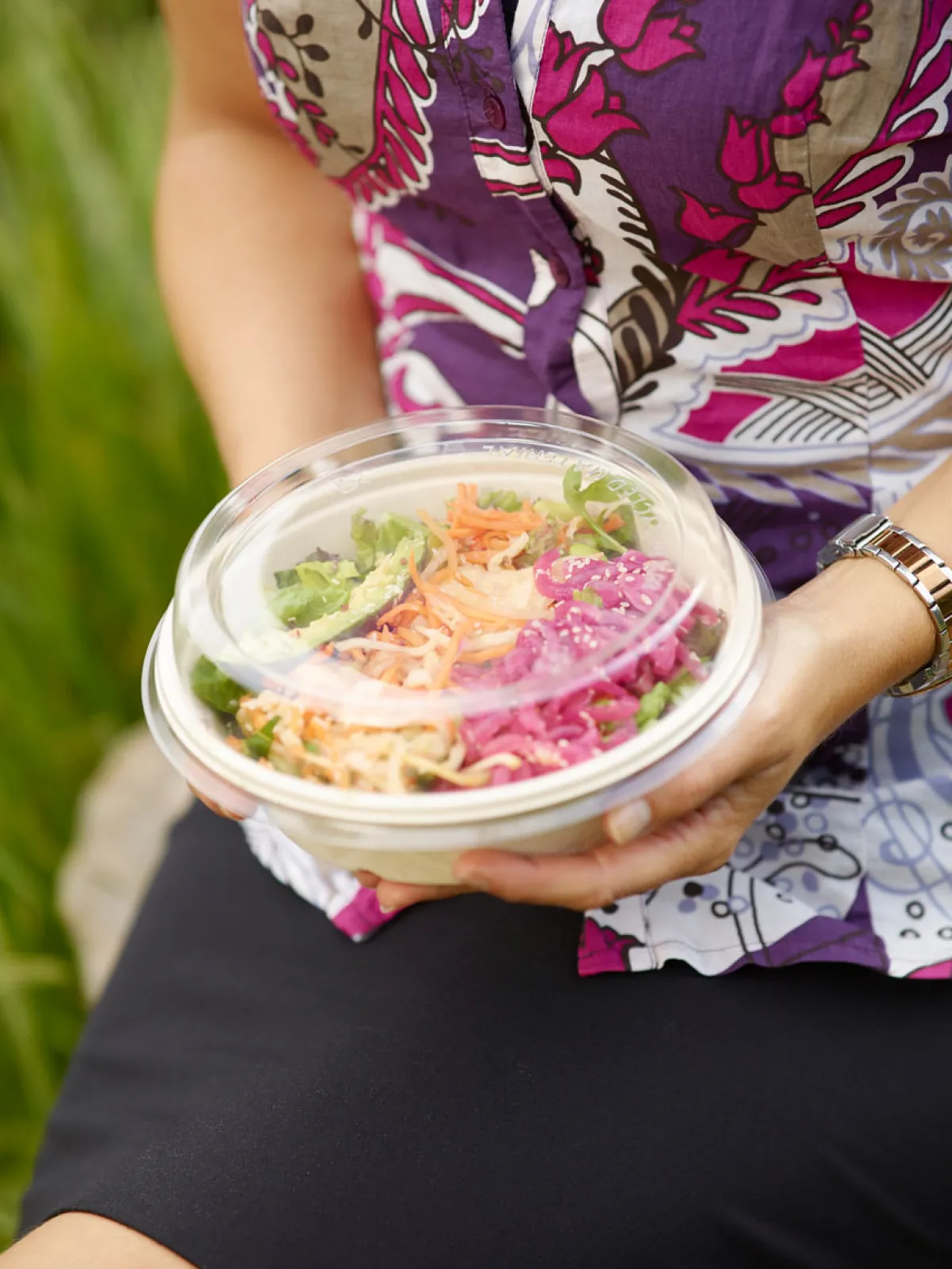 Schalen>DUNI Salatschale Bagasse 900 ml Braun ungeteilt