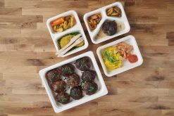 Siegelschalen>DUNIFORM Schale 1/2 GN Faser Natürlich ungeteilt