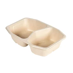 Siegelschalen>DUNIFORM Schale HMR 215 x 148 x 50 mm Braun 2-Teilung