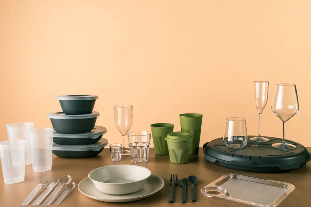 Mehrweg Für Den Einzelhandel>DUNI Serve Teller Mehrweg 23,5 cm Taupe