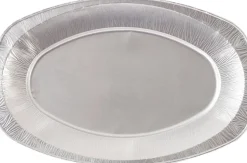 Aluminiumplatten>DUNI Servierplatte, oval Silver 35 x 24 cm Silber