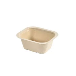 Siegelschalen>DUNIFORM Side Dish Tray 140 x 116 x 55 mm Braun ungeteilt