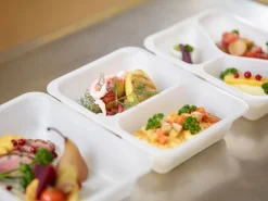 Siegelschalen>DUNIFORM Siegelschale Caterline 227 x 178 x 50 mm Weiß 2-Teilung