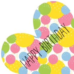 Servietten Im Lunchformat>PAPER + DESIGN Silhouettes Airlaid Serviette 33 cm Birthday Heart