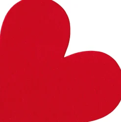 Servietten Im Lunchformat>PAPER + DESIGN Silhouettes Airlaid Serviette 33 cm Heart Red