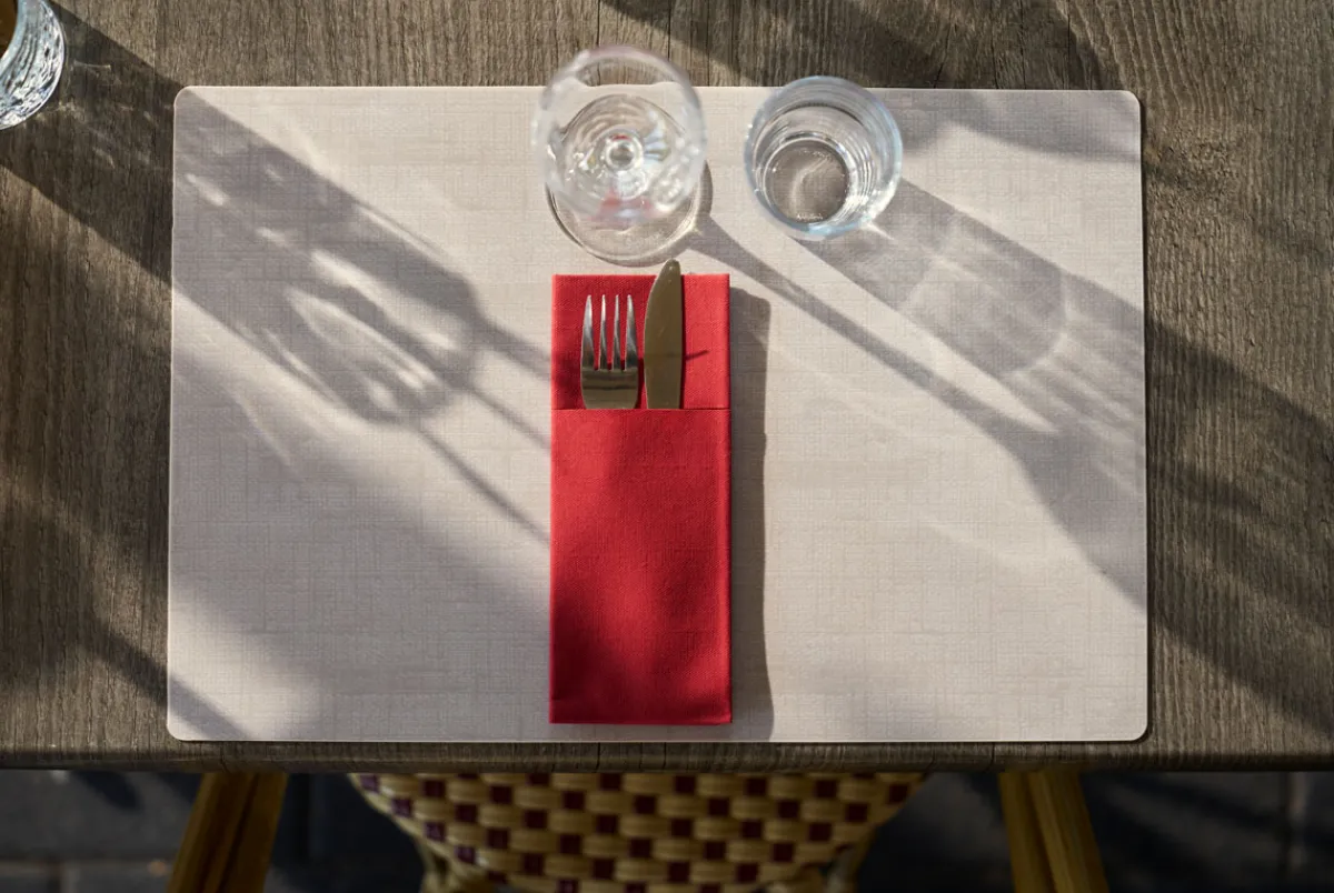 Tischsets>DUNI Silikon-Tischset 30 x 45 cm Greige