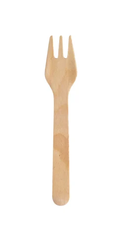 Holzbesteck>DUNI Silva Mini-Gabel 9 cm Natürlich