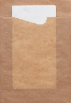 Einwickelpapier>DUNI Snack Sacchetto mit weißer 2-lg. Serviette 143 x 210 mm Braun